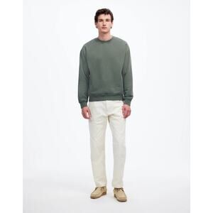 NWT Madewell The McCarren Midweight Crewneck Sweatshirt foraged green size XS